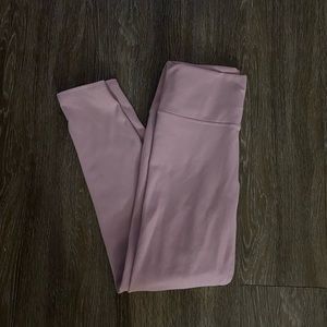 Pre loved millennial pink Fabletics yoga pants.